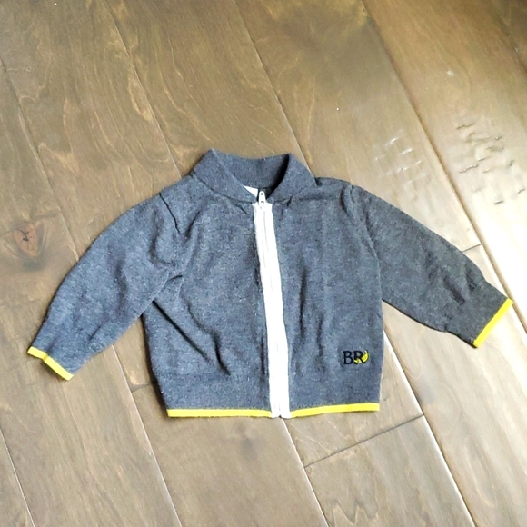 Banana Republic Baby Gray Zip Sweater - Picture 1 of 3